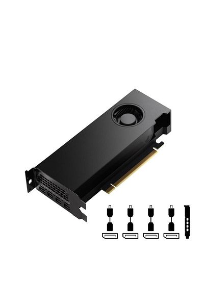 PNY Placa Video PNY Nvidia RTX A4000 ADA, 20GB GDDR6, 4x DIsplayPort, PCI Express 4.0 LP, ATX Bracket