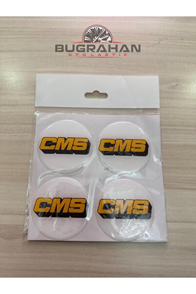 OEM CMS Jant Göbeği Damla Yapıştırması Arma Sticker 55-56 Mm (A Kalite)