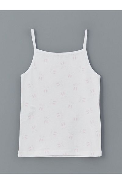 LC Waikiki Lcw Kids White Square Collar Girls' Undershirt