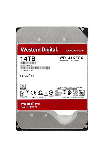 WESTERN DIGITAL HDD Red Pro NAS Western Digital WD142KFGX, 14TB, SATA-III 6Gb/s, 7200 RPM, 512MB,  3.5"