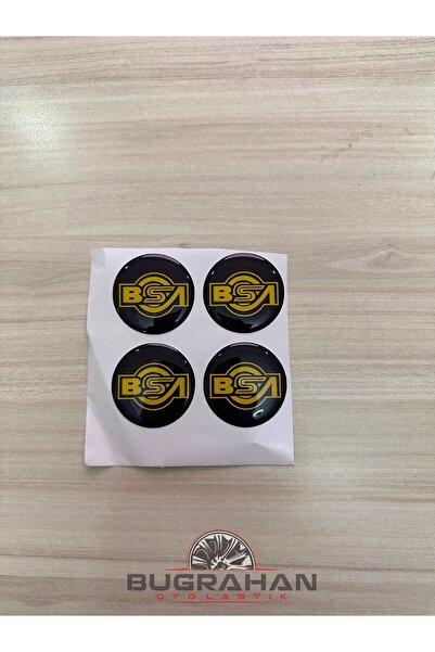 OEM BSA Jant Göbeği Damla Yapıştırması Arma Sticker 38-39 Mm (A Kalite)