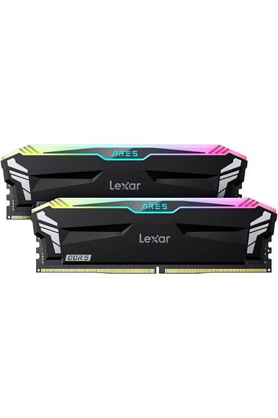 Lexar Memorii Lexar ARES RGB DDR5 32GB (2x16GB) 6000Mhz CL30, AMD Expo și Intel XMP 3.0
