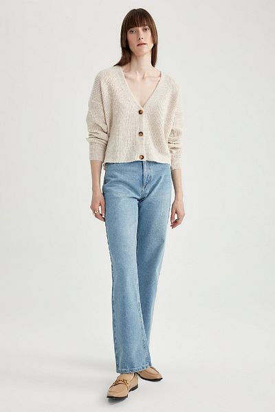 DeFacto V-Neck Regular Fit Thessaloniki Cardigan - R1262az23wn