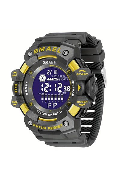 Quamer Men's Wristwatch, Digital Waterproof 2196 Model