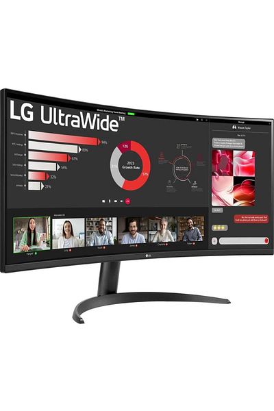 LG Monitor Gaming VA LED LG 34" 34WR50QK-B, WQHD 3440 x 1440, HDMI, DisplayPort, Ecran Curbat
