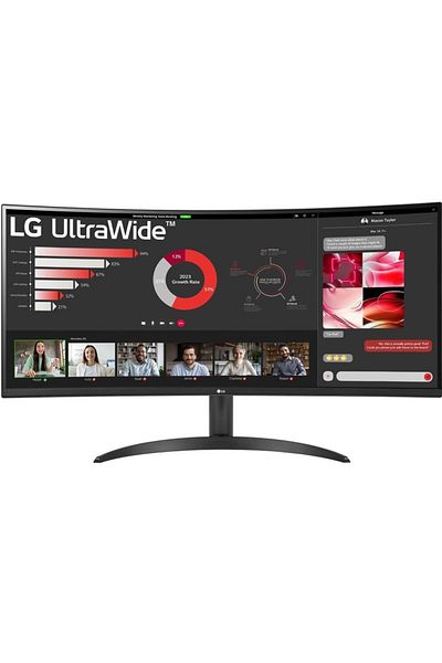 LG Monitor Gaming VA LED LG 34" 34WR50QK-B, WQHD 3440 x 1440, HDMI, DisplayPort, Ecran Curbat