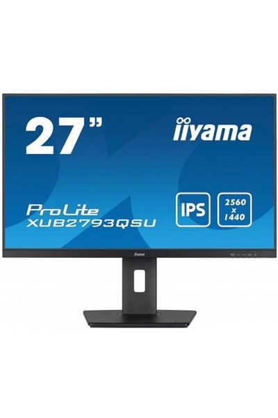 IIYAMA Monitor IPS LED Iiyama 27" XUB2793QSU-B7, QHD 2560 x 1440, HDMI, DisplayPort, Boxe, Pivot, 100Hz