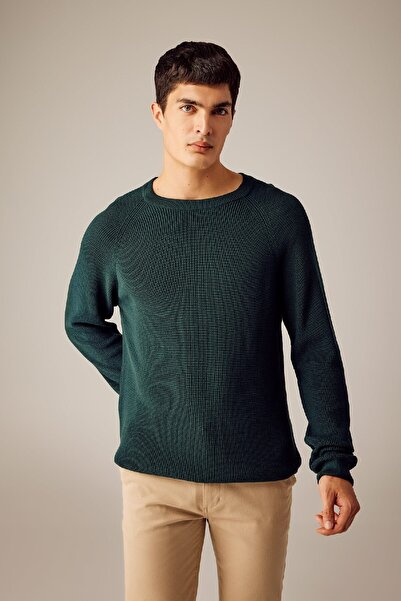 DeFacto Normál szabású, normál szabású nyakú, egyszerű kötöttáru pulóver A8458ax23au