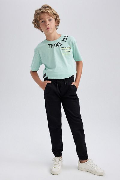 DeFacto Boy's Jogger Fit Jogger Leg Gabardine Trousers A9395A823Wn