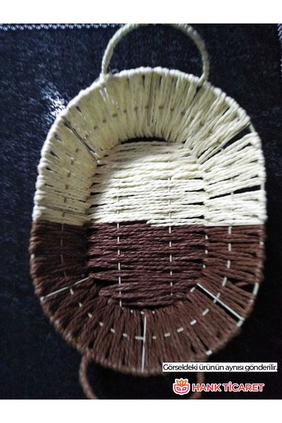 HANK TİCARET Bread Basket Wicker Oval Bread Bowl