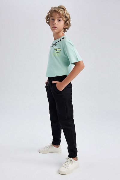 DeFacto Boy's Jogger Fit Jogger Leg Gabardine Trousers A9395A823Wn