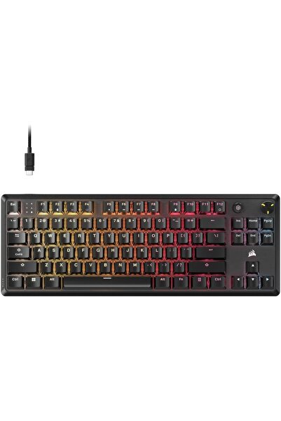 Corsair Corsair K70 Core TKL Mechanical Gaming Keyboard, MLX Red v2 Linear Switches, Sound Dampening