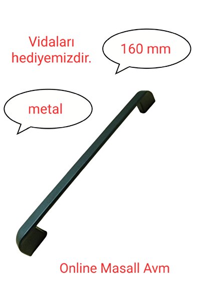 Online Masall AVM HİRA Düz kulp 160mm metal dolap,şifonyer,komidin,mutfak dol...