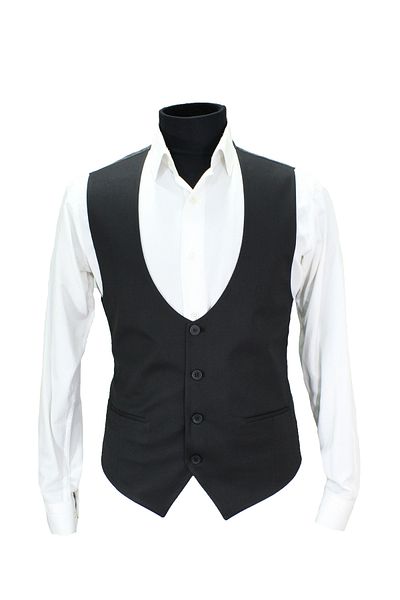 MENTOR REGALO Black Cepken Slim Fit Black Furry Fabric 50618