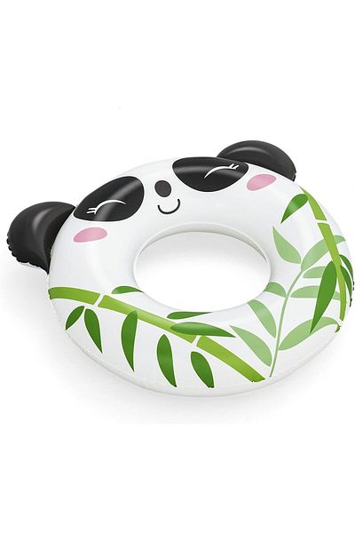 Mıncır Shop Children's Sea Pool Swimming Ring with Panda Figure - 80 cm - (Ages 3 - 6)