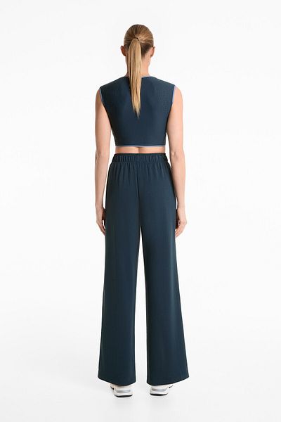 Oysho Soft Touch trousers with modal and contrast side pleat