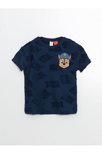 LC Waikiki Indigo Paw Patrol Printed Boys' T-Shirt and Shorts 2-Piece