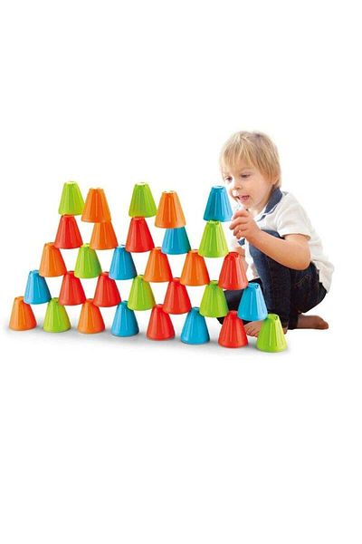 FULLJOY 3 in 1 Cup Assembling Game, 38 Pieces, 33-2861410