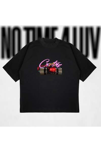 PURE POWER Μπλουζάκι No Time 4 Luv oversized Unisex από βαμβακερό ύφασμα που αναπνέει