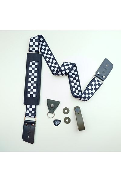 MEDUSA Damas Sr Model Electric Guitar Strap, Strap Lock, Pick Holder, Head Connect Device
