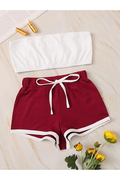 PEMBİŞ HOMEWEAR Baby Girl Shorts Set