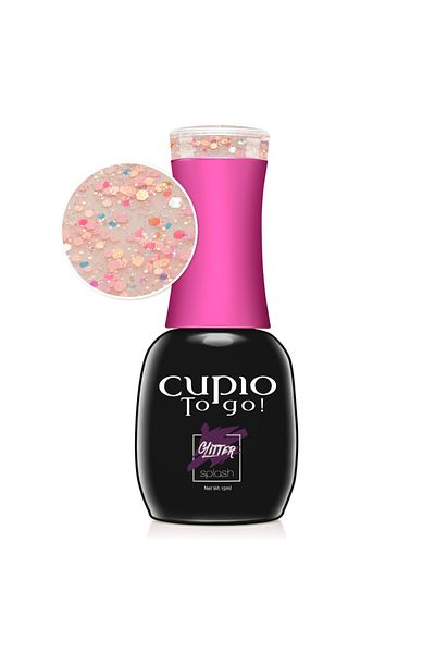 Cupio Oja semipermanenta Cupio To Go! Glitter Splash - Candy Shop 15 ml