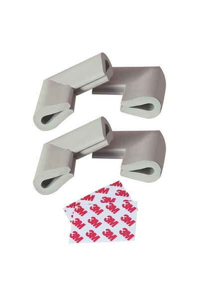 SIPO Corner protectors, foam, U-type, gray x 4 pcs