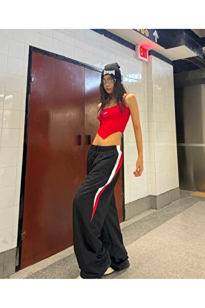 DEEFWEAR Y2k Ribbon Detail Trend Φούτερ/Παντελόνι