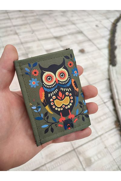 JANJAN Velcro Children's Wallet Sports Wallet Zipper Wallet Printed Wallet Owl Wallet