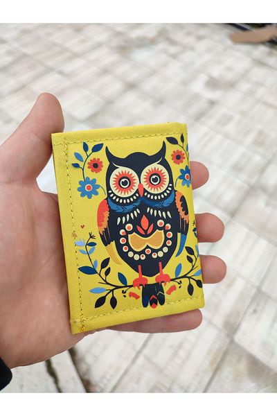 JANJAN Velcro Children's Wallet Sports Wallet Zipper Wallet Printed Wallet Owl Wallet