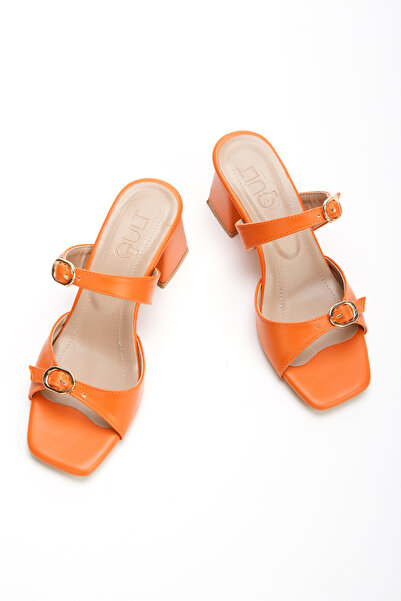 Akçetin Moda Жіночі елегантні капці на підборах товщиною 5 см