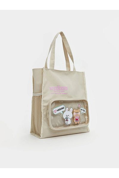 LC Waikiki Pink Printed Girl's Shoulder Bag - Akrstore-