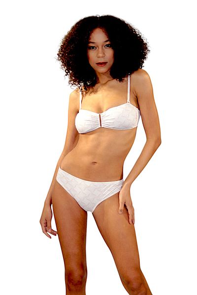 shra mayo Strapless Bikini Suit