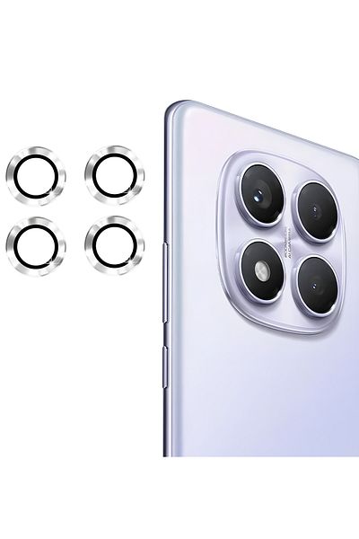 Fibaks Xiaomi Redmi Note 14 Pro 4G متوافق مع حماية الكاميرا الملونة وواقي العدسة من الزجاج المقسى