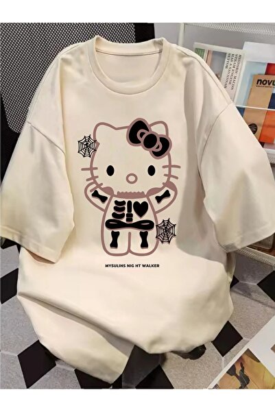 LAND MODA Μπλουζάκι με γραφικό σχέδιο, κοντό μανίκι, άνετο τοπ για την άνοιξη...