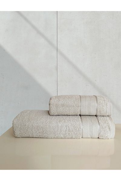 begenal home Cotton 100X150 cm Bath Towel & 50X90 cm Hand Face Towel