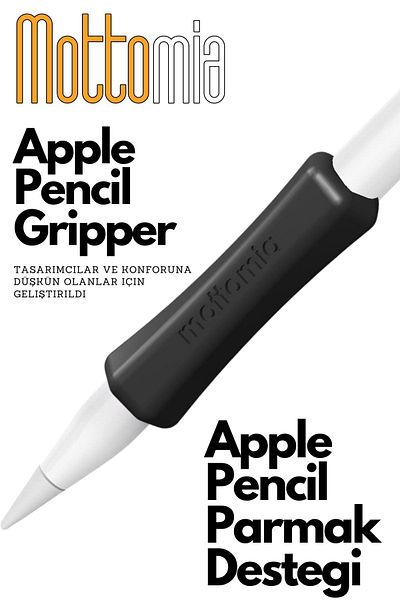 mottomia Ipad Premium - حامل قلم تابلت من السيليكون بتصميم مريح، متوافق مع قلم Apple وقلم Apple 2