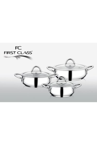 FC FİRST CLASS 6 Parça Delux Sahan Seti Platin