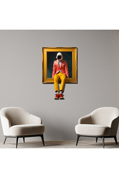 SteelArtDec Uzaydaki Adam Metal Tablo