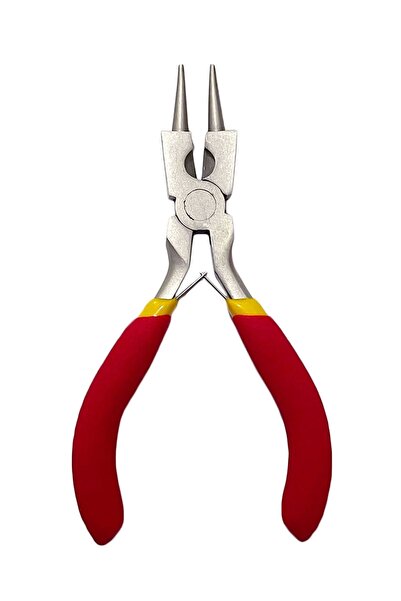 Svein Mini Kıvırma Pensesi İnce Uçlu Dayanıklı Çelik Bijuteri Tamir Takı Hobi İçin Çok Amaçlı A Kalite