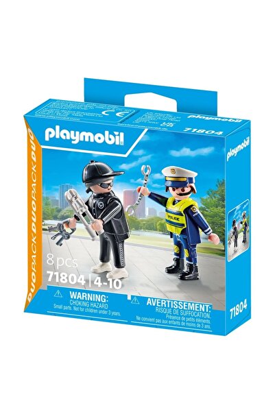 Playmobil - Set of 2 Policeman and Thief figurines