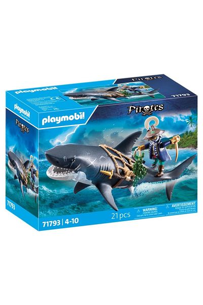 Playmobil - Giant shark with Playmobil pirate
