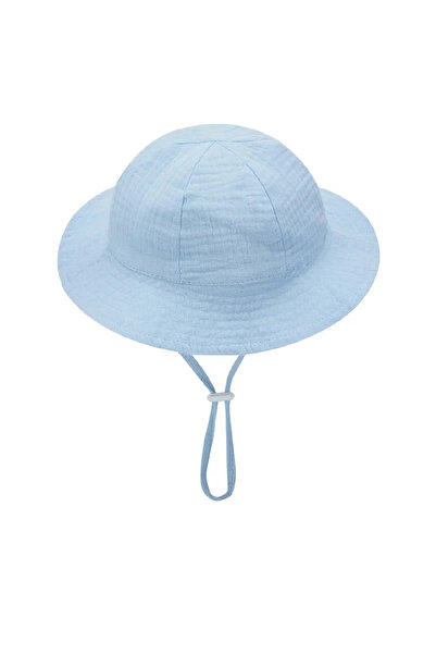 TEGA Yazlık Müslin Bebek Şapka  %100 Pamuk 0-2 Yaş