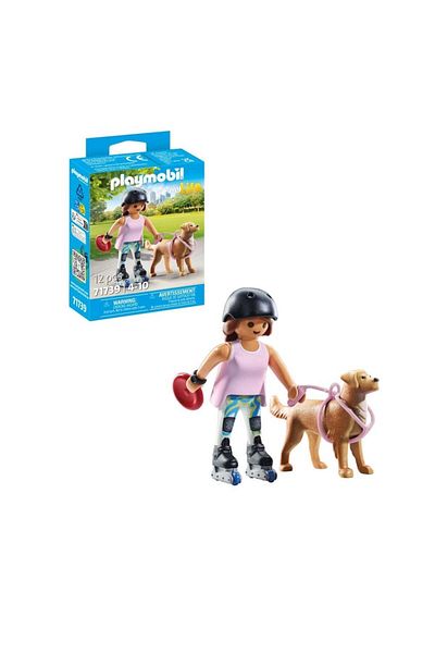 Playmobil - Figure skater with collectible Retriever dog