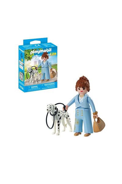 Playmobil - Manager figurine with Dalmatian dog collectible pet