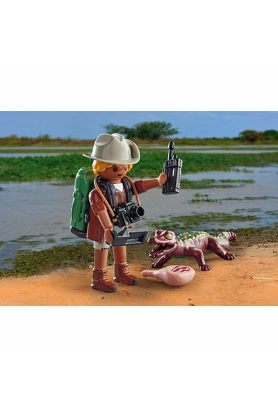 Playmobil FIGURINA CERCETATOR CU ALIGATOR