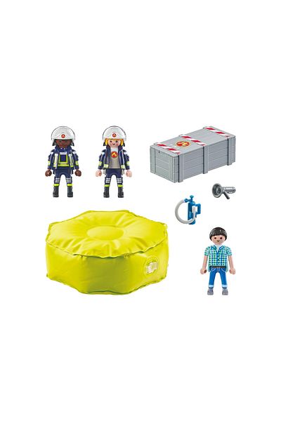 Playmobil -FIREFIGHTER WITH AIR MATTRESS