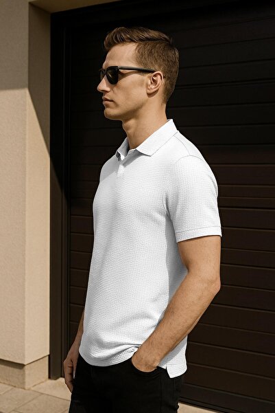 Delpino Ανδρικό βαμβακερό μπλουζάκι Polo Neck Regular Fit