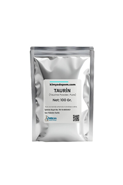 Kimya Depom Taurin Tozu, Taurine Powder Pure 100 Gr.
