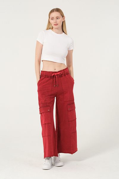 S-Ponder Women's Cargo Pants - Cotton Wide Cut